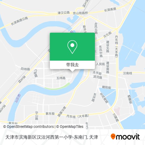 天津市滨海新区汉沽河西第一小学-东南门地图
