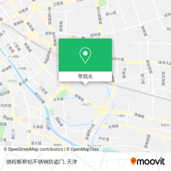 德程断桥铝不锈钢防盗门地图