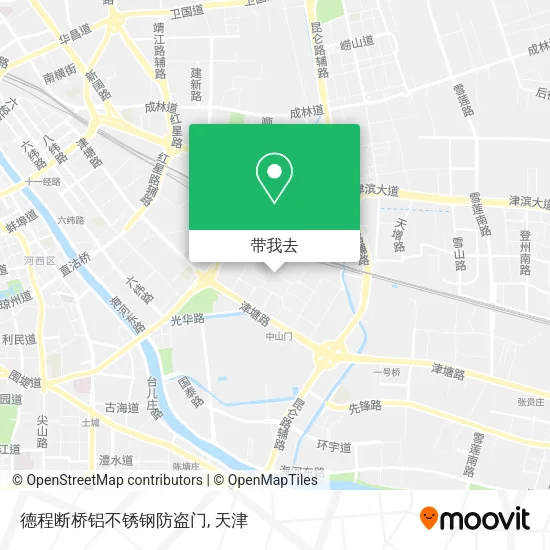 德程断桥铝不锈钢防盗门地图