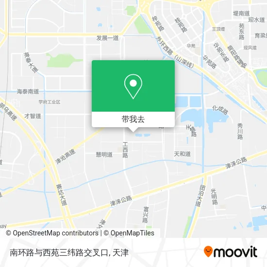 南环路与西苑三纬路交叉口地图