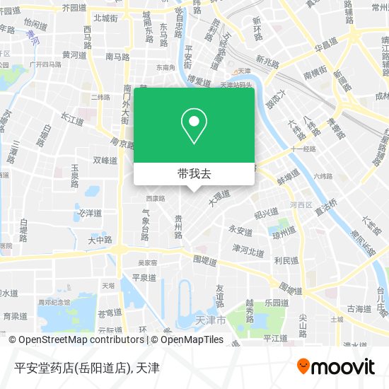 平安堂药店(岳阳道店)地图