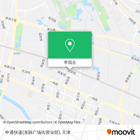 申通快递(东丽广场街营业部)地图
