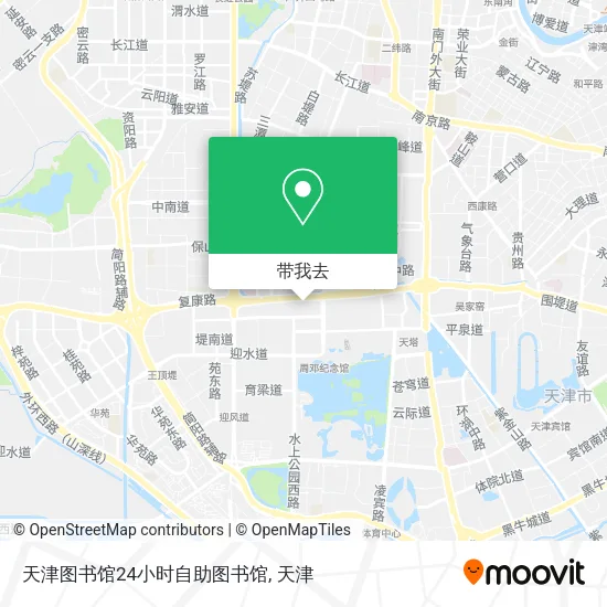 天津图书馆24小时自助图书馆地图