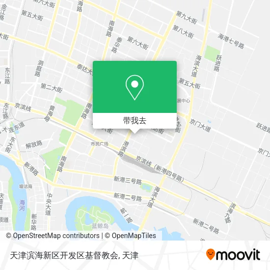 天津滨海新区开发区基督教会地图