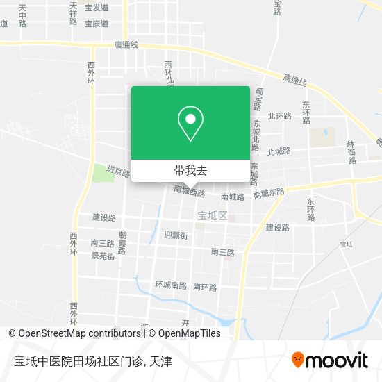 宝坻中医院田场社区门诊地图
