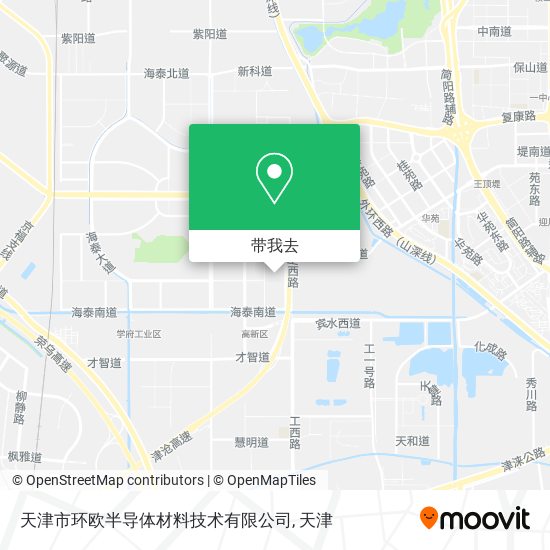 天津市环欧半导体材料技术有限公司地图