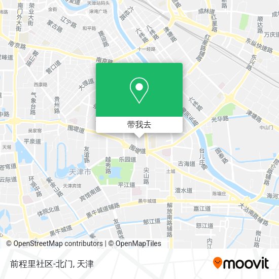 前程里社区-北门地图