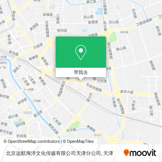 北京远航海洋文化传媒有限公司天津分公司地图