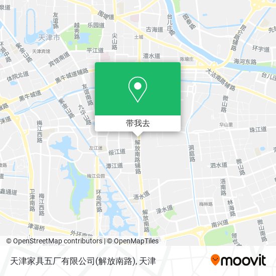 天津家具五厂有限公司(解放南路)地图