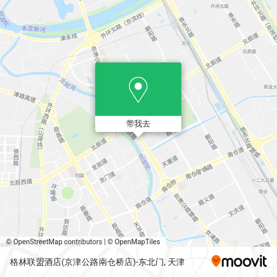 格林联盟酒店(京津公路南仓桥店)-东北门地图