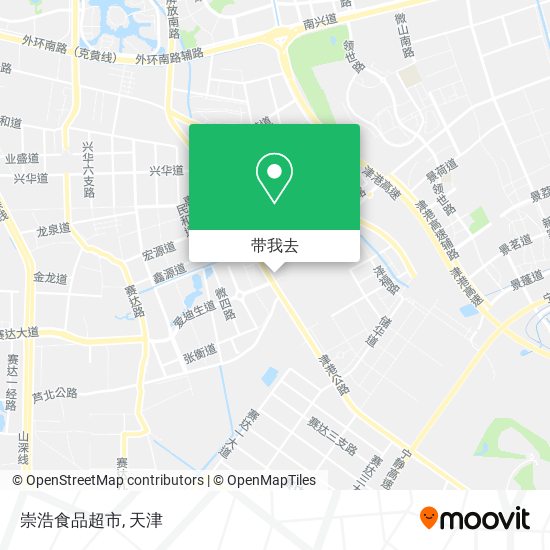 崇浩食品超市地图