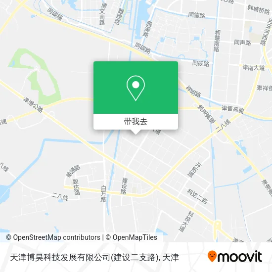 天津博昊科技发展有限公司(建设二支路)地图