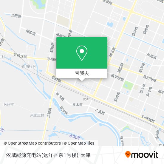 依威能源充电站(远洋香奈1号楼)地图