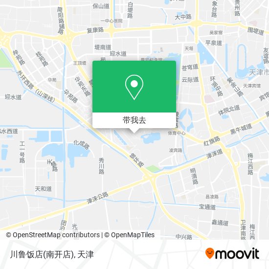 川鲁饭店(南开店)地图