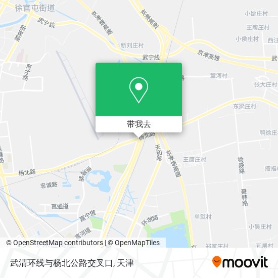 武清环线与杨北公路交叉口地图