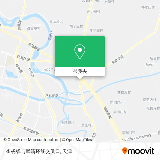 崔杨线与武清环线交叉口地图