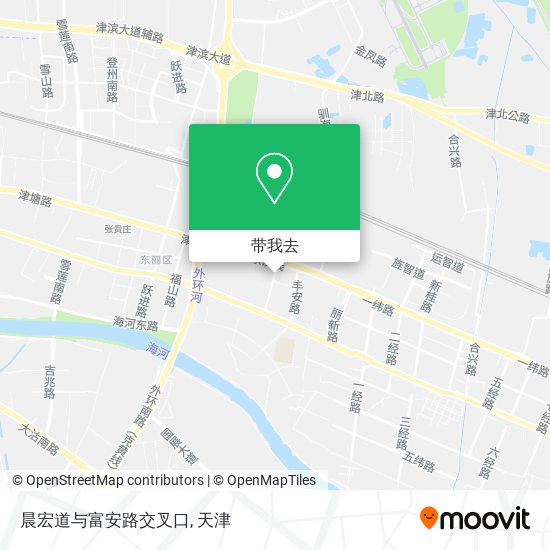 晨宏道与富安路交叉口地图