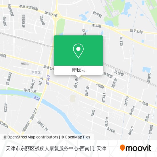 天津市东丽区残疾人康复服务中心-西南门地图