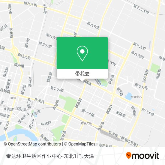 泰达环卫生活区作业中心-东北1门地图