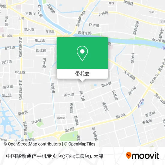 中国移动通信手机专卖店(河西海腾店)地图