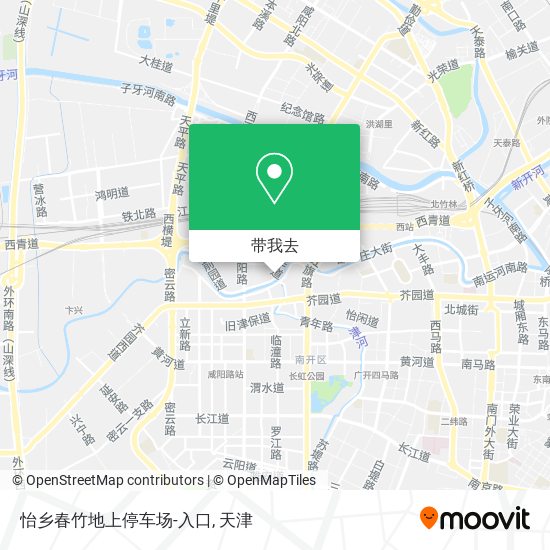 怡乡春竹地上停车场-入口地图