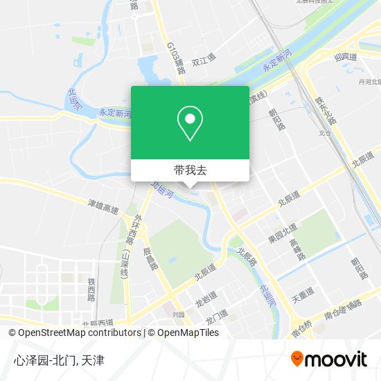 心泽园-北门地图