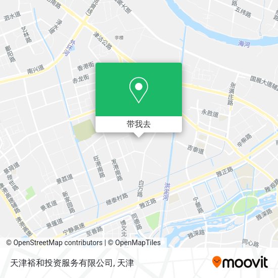 天津裕和投资服务有限公司地图