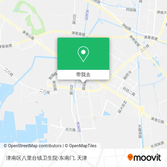 津南区八里台镇卫生院-东南门地图