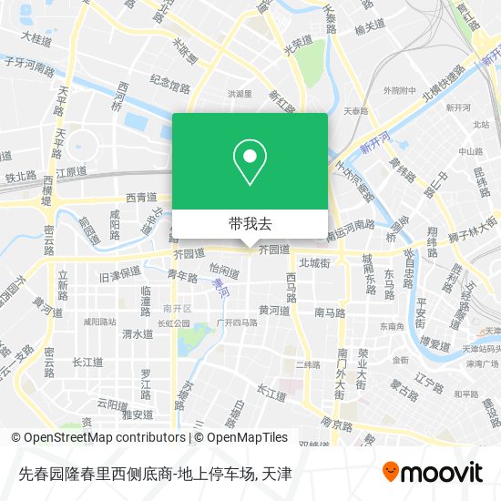 先春园隆春里西侧底商-地上停车场地图