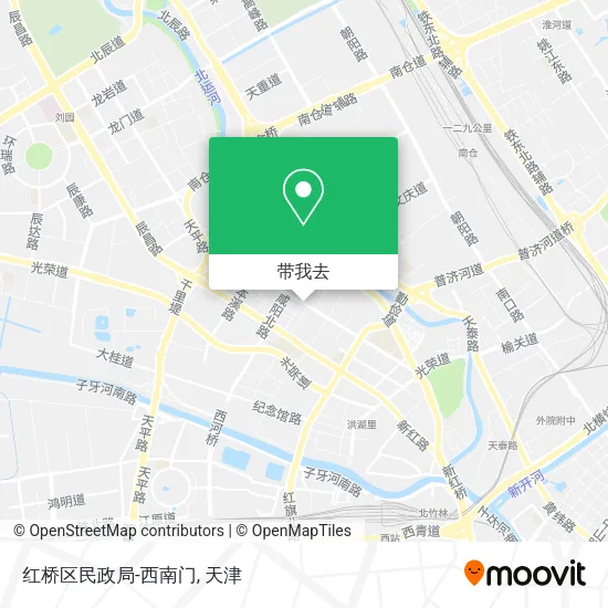 红桥区民政局-西南门地图