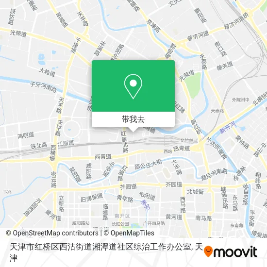 天津市红桥区西沽街道湘潭道社区综治工作办公室地图