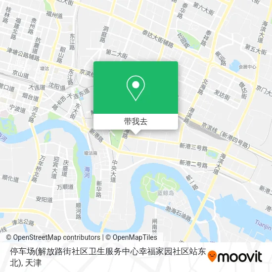 停车场(解放路街社区卫生服务中心幸福家园社区站东北)地图