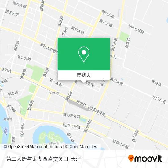 第二大街与太湖西路交叉口地图