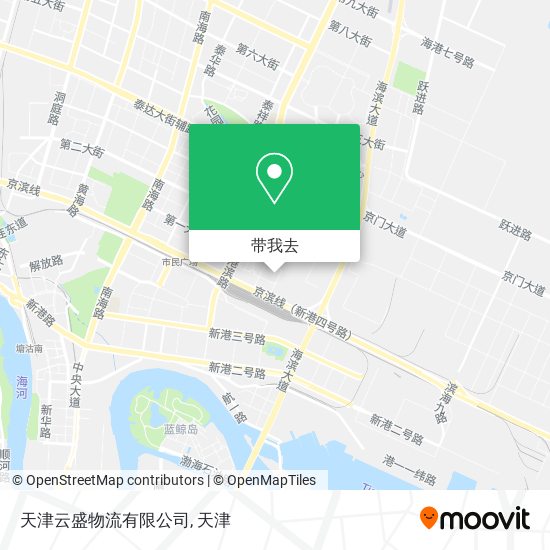 天津云盛物流有限公司地图