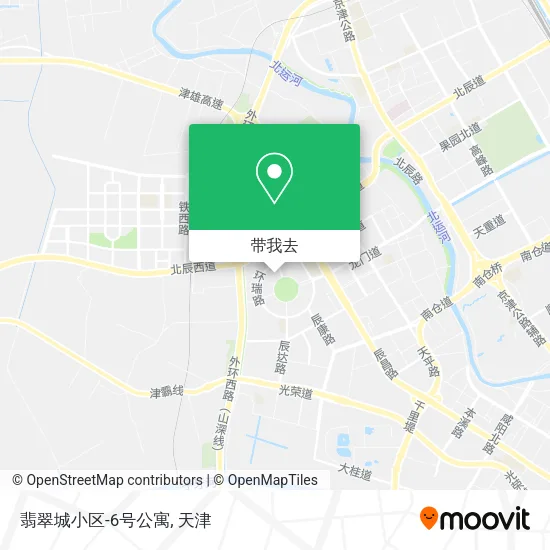 翡翠城小区-6号公寓地图