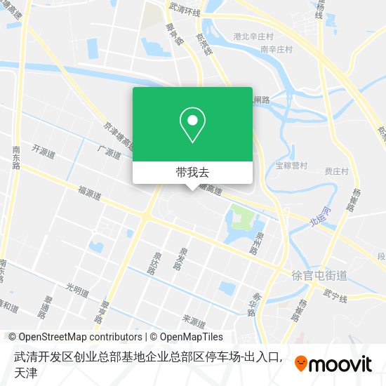 武清开发区创业总部基地企业总部区停车场-出入口地图