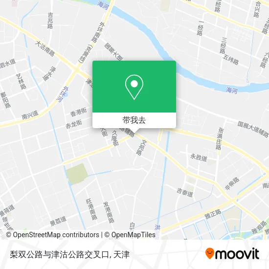 梨双公路与津沽公路交叉口地图