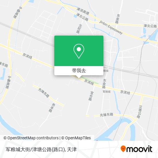 军粮城大街/津塘公路(路口)地图