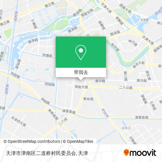 天津市津南区二道桥村民委员会地图