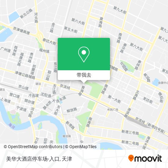 美华大酒店停车场-入口地图