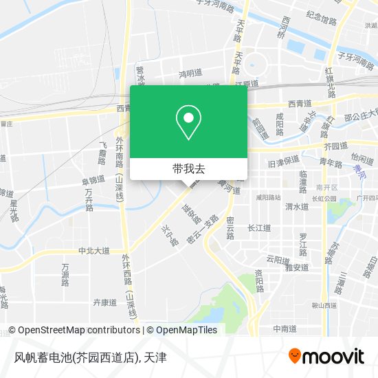 风帆蓄电池(芥园西道店)地图