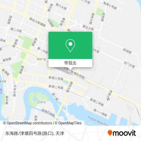 东海路/津塘四号路(路口)地图