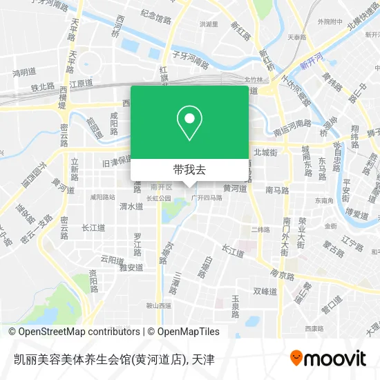 凯丽美容美体养生会馆(黄河道店)地图