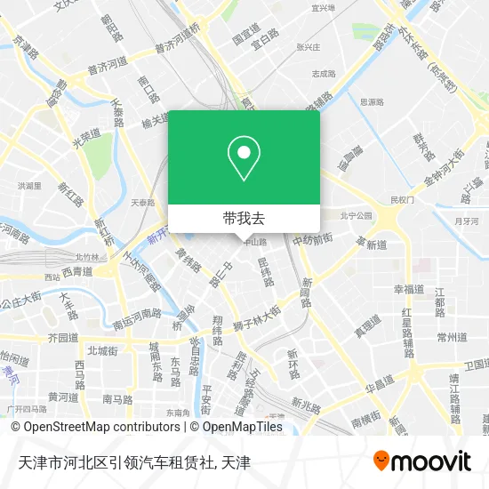 天津市河北区引领汽车租赁社地图