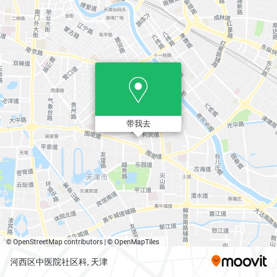 河西区中医院社区科地图