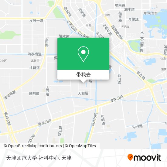 天津师范大学-社科中心地图