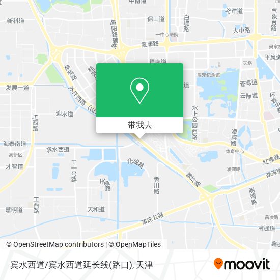 宾水西道/宾水西道延长线(路口)地图