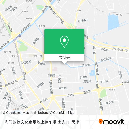 海门购物文化市场地上停车场-出入口地图