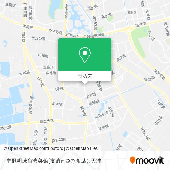 皇冠明珠台湾菜馆(友谊南路旗舰店)地图