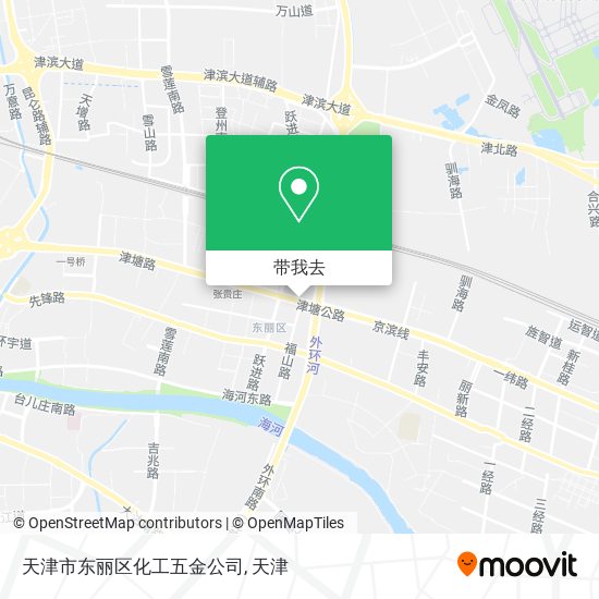 天津市东丽区化工五金公司地图